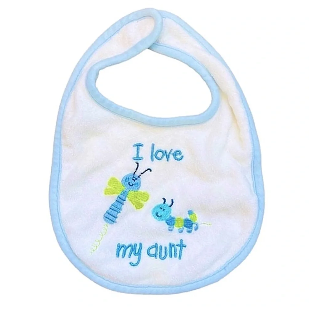 ESPECIALLY FOR BABY White Bib I Love My Aunt and Ceramic Magnetic Photo Frame